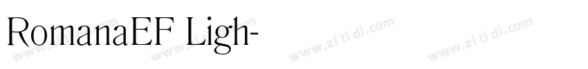 RomanaEF Ligh字体转换